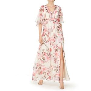 Adrianna papell floral long dress